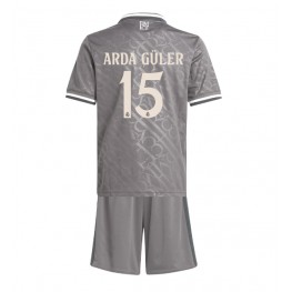 Real Madrid Arda Guler #15 Derde tenue Kids 2024-25 Korte Mouw (+ Korte broeken)